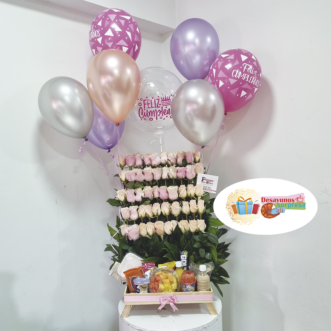 Desayunos Sorpresa con Rosas y Globos